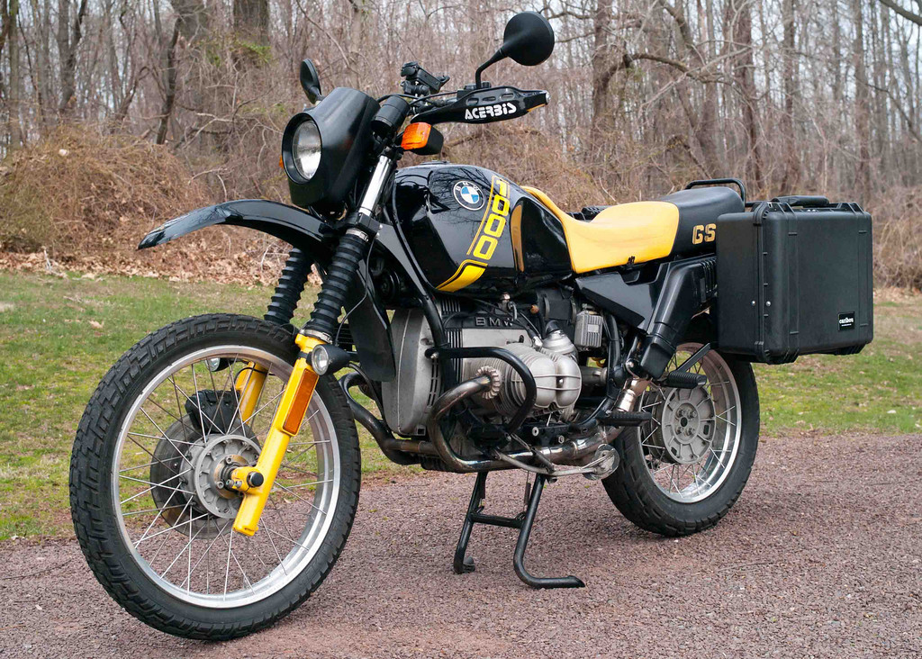 1988 BMW R100 GS Bumble Bee motorcycle
