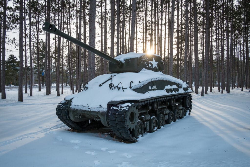 Sherman tank at the Pennsylvania Military Museum