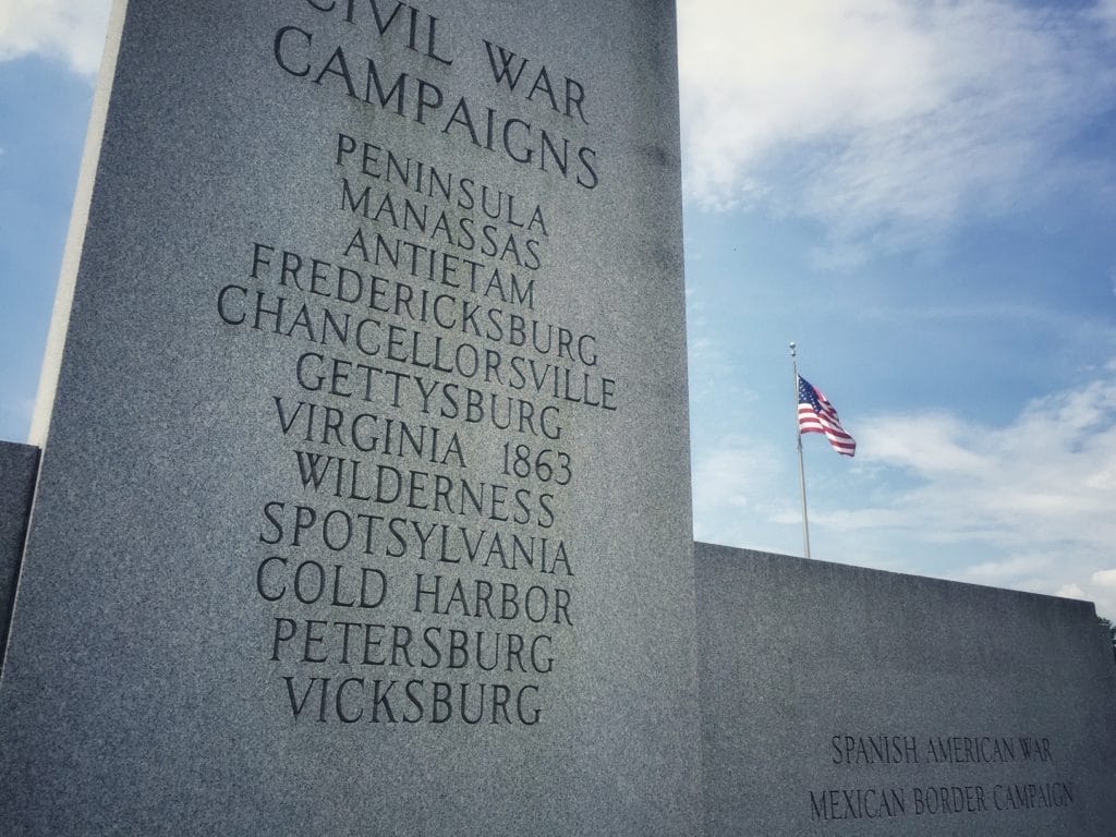 Monument to Civil War battles