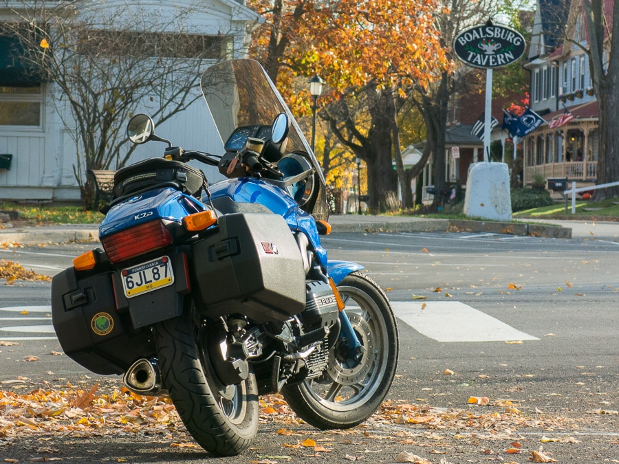 1992 BMW K75 motorcycle in Boalsburg, PA.