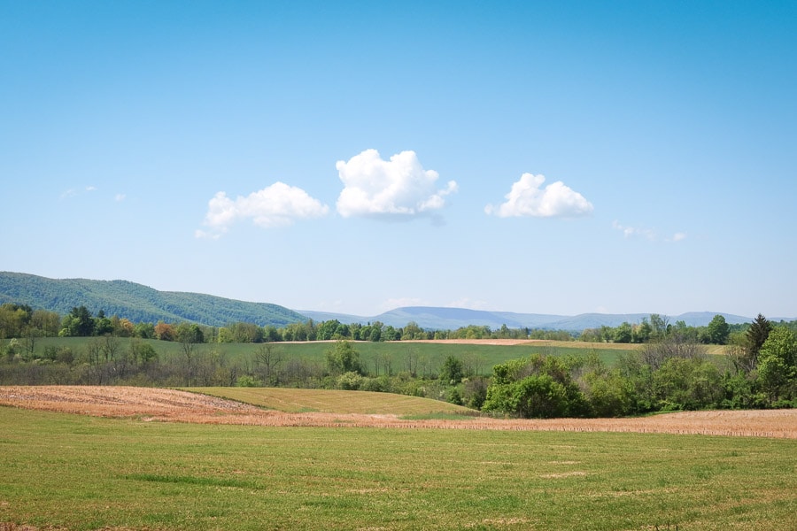 A view of a rural central Pennsylvania valley