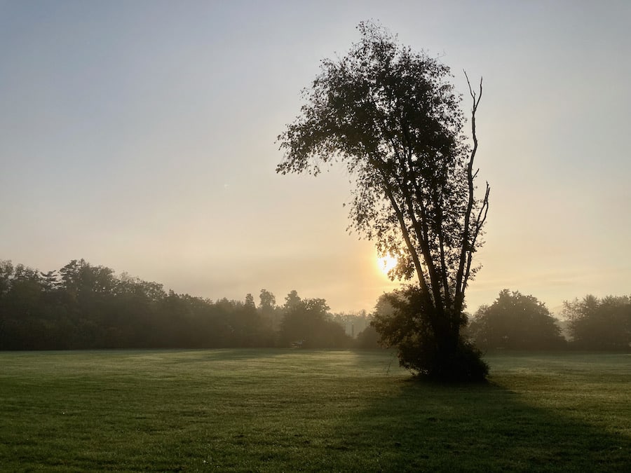 Sunrise at the Pennsylvania Military Museum.