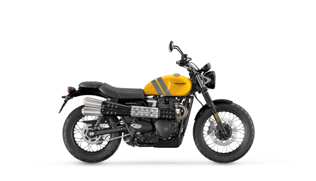 2024 Triumph 900 Scrambler in Cosmic Yellow