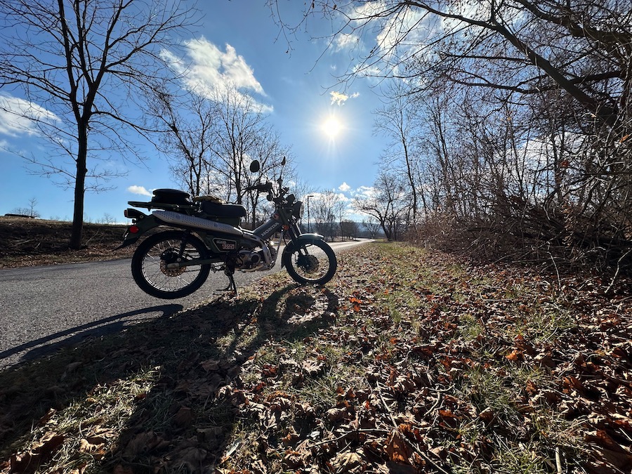 Honda Trail 125 motorcycle.