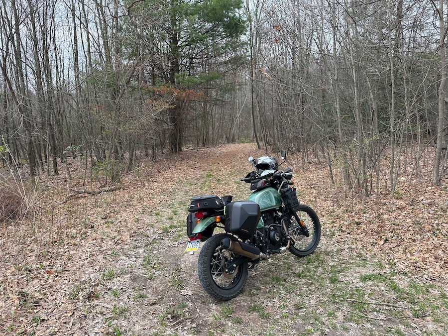 A 2022 Royal Enfield Himalayan motorcycle 