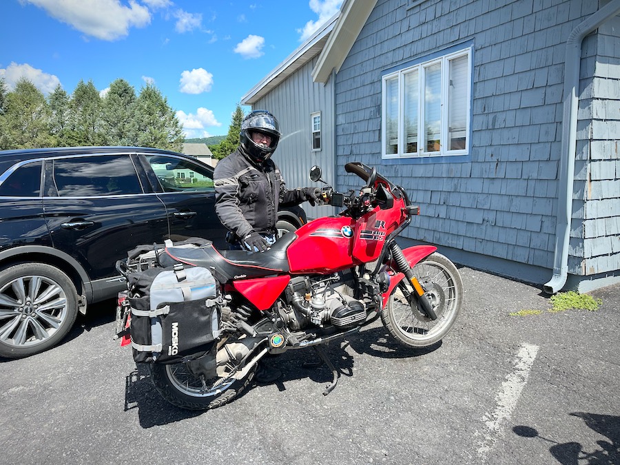 Dave Blewett with his BMW R1000 GS